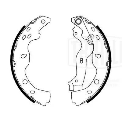 Колодки торм. Suzuki SX4 (06-) барабан. 220x35 (GF 4737) GF4737 TRIALLI