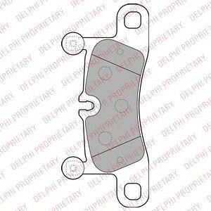 LP2233 колодки дисковые з.!\ Porshce Cayenne 3.0-4.8 10> LP2233 DELPHI