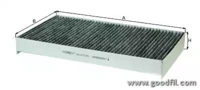 Фильтр салона угольный AG417CFC AG 417 CFC GOODWILL