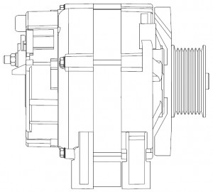 Генератор для а/м Sitrak C7H/Howo T5G с дв. MC11/MC13 80A (LG 3086) LG 3086 START VOLT
