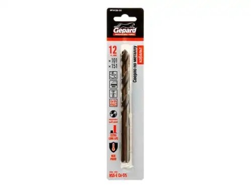 Сверло по металлу 12.0х151мм HSS Titanium GEPARD GP14120151 GEPARD
