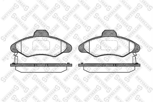 колодки дисковые п.! с антискрип. пластинами\ Ford Escort 1.3-1.8TD 95-98 342-004B-SX STELLOX