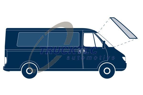 уплотнительная резинка! ветрового стекла\ MB 01.50.018 TRUCKTEC