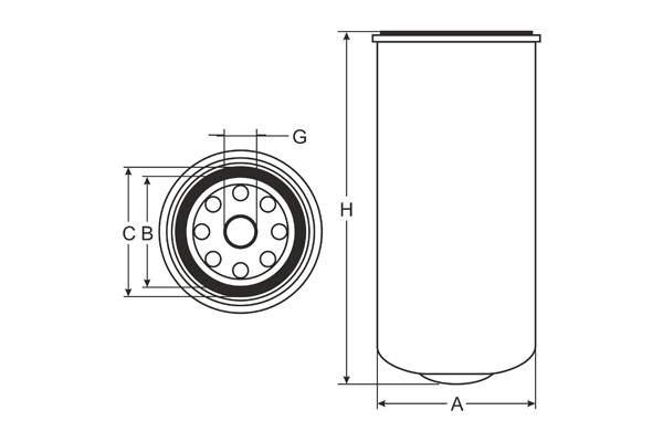 Фильтр топливный ST349 SCT