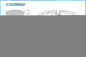 Тормозные колодки задние Low Metallic C12CR0052 C12CR0052 CWORKS