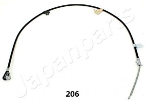 трос стояночного тормоза! левый\ Toyota Yaris 99> BC-206 JAPAN PARTS GROUP