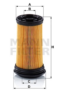 Фильтр жидкости AdBlue Сервисный комплект фильтров DENOX: KHD, RVI, VOlVO U 5001 KIT MANN FILTER