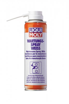 3953 LiquiMoly Грязеотталкивающая белая смазка Wartungs-Spray weiss (0,25л) 3953 LIQUI MOLY