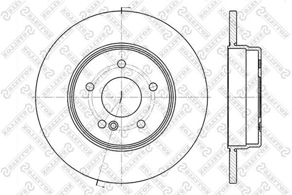 диск тормозной задний!\ MB W210 2.0-3.2CDi 93-03 6020-3340-SX STELLOX