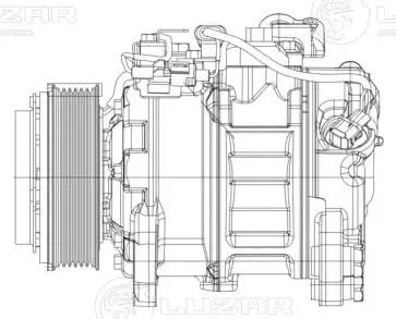 Компрессор кондиционера для а/м BMW 5 (F10) (10-)/X5 (F15) (13-)/X6 (F16) (14-)  LCAC26F1 LUZAR