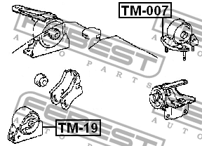 Опора двигателя TM-007 TM-007 FEBEST
