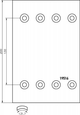 Накладки тормозные STD 19515 19516 SJ22231S7340 DON