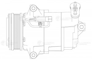 Компрессор кондиц. для а/м Opel Astra H (04-) 1.6i/1.8i LCAC2129 LCAC2129 LUZAR