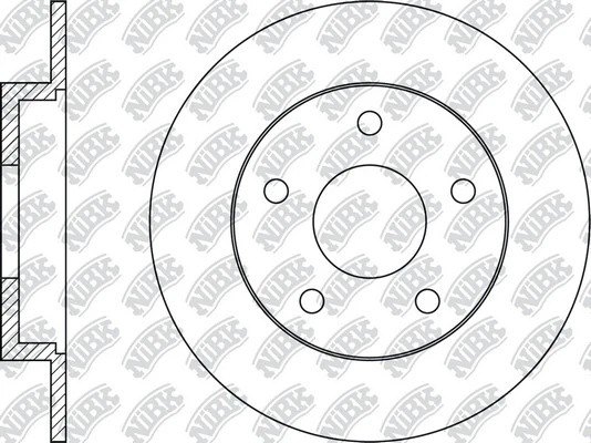Диск тормозной MAZDA 3 (13-) задний (1шт.) NIBK RN1565 NIBK