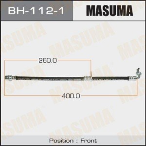 шланг тормозной передний левый!\ Toyota Land Cruiser 4.7/4.2TD 98> BH-112-1 MASUMA