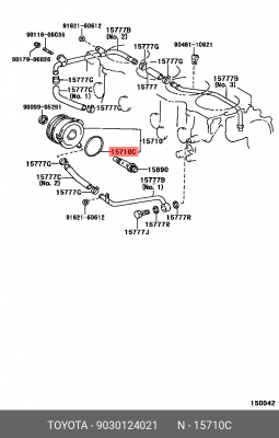 КОЛЬЦО 90301-24021 90301-24021 TOYOTA