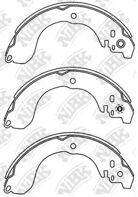 Колодки тормозные NISSAN Tiida (05-) задние (4шт.) NIBK FN1264 NIBK