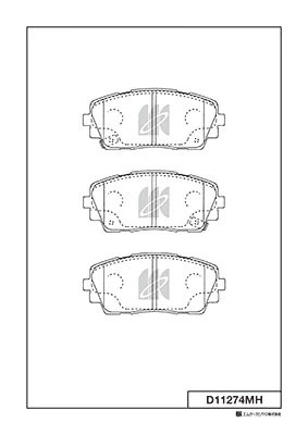 Колодки тормозные D11274MH D11274MH MK KASHIYAMA