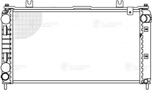 Радиатор охл. для а/м Лада 2190 Гранта 15- тип KDAC паяный LRc0195 LRC 0195 LUZAR