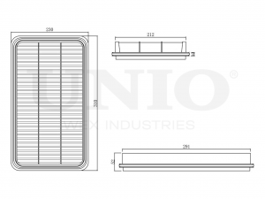 Фильтр воздушный FLT-10055 UNIO