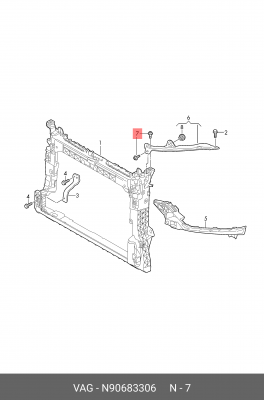 Винт VW Golf,Jetta,Passat,Touareg AUDI A4,A6,A8 OE N 906 833 06 VAG