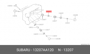 Колпачок маслосъемный впускной 13207-AA120 13207AA120 SUBARU
