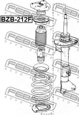 Подшипник опоры переднего амортизатора BZB-212F FEBEST