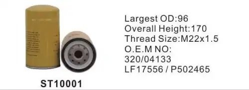 Фильтр масляный JCB 3CX,4CX (дв.JCB444) STAL ST10001 STAL