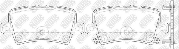 Колодки тормозные HONDA Civic 5D задние (4шт.) NIBK PN8867 NIBK