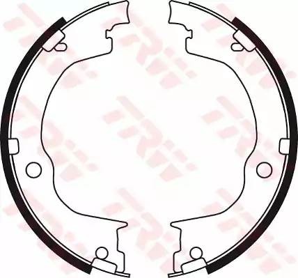 Колодки тормозные CHEVROLET Captiva (06-) задние барабанные (4шт.) TRW GS8749 TRW