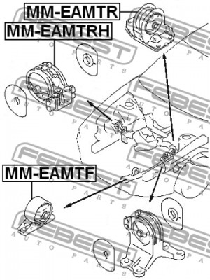 Опора двигателя MM-EAMTF MM-EAMTF FEBEST