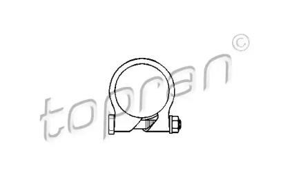 Хомут глушителя OPEL Corsa B (96-00) TOPRAN 201761 HANS PRIES