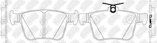 Колодки тормозные VW Golf (17-),Passat (15-) AUDI A3 (17-) SKODA Superb (15-) за PN33003 NIBK