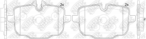 Колодки тормозные BMW 5 (F10,F18),6 (F12) задние (4шт.) NIBK PN0547 NIBK