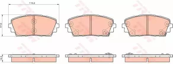 KIA PICANTO/MORNING 2011> GDB3535 TRW