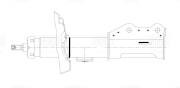 Амортизатор для а.м Opel Astra J 10-,Chevrolet Orlando 10- стойка пер. лев. AG21 AG21162 TRIALLI