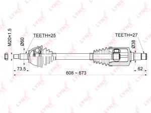 MERCEDES BENZ W245 B-KLASSE (2005>)/A140/160 W169 CD-1078 LYNXAUTO