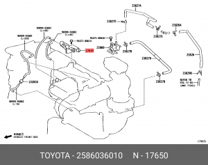 КЛАПАН 25860-36010 TOYOTA