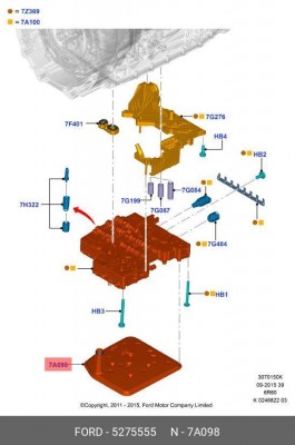 ФИЛЬТР АКПП 6R80 5 275 555 FORD
