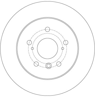 Диск тормозной задний TOYOTA CAMRY (V40, V50) DF6176 DF6176 TRW