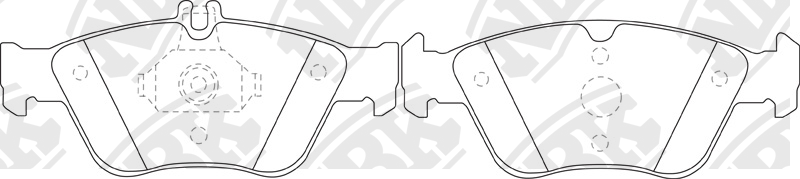 Колодки тормозные MERCEDES (W210,W202,C208) (2.0/2.8) передние (4шт.) NIBK PN0026W NIBK