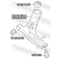 Рычаг передний нижний правый 1224ELNFRH FEBEST