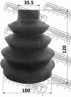 ПЫЛЬНИК ШРУС НАРУЖНЫЙ КОМПЛЕКТ 100X120X35.5 подходит для FORD EXPLORER 2002-2011 2117P-EXP FEBEST