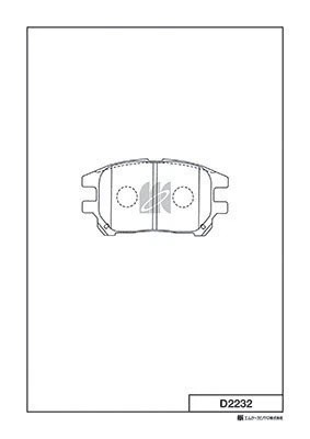 Замена на D2232H Колодки тормозные дисковые пер. Lexus RX300 02-03 D2232 D2232 MK KASHIYAMA