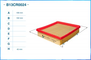 Фильтр воздушный B13CR0024 B13CR0024 CWORKS