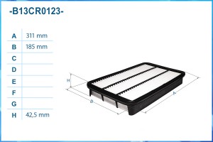 Фильтр воздушный B13CR0123 B13CR0123 CWORKS
