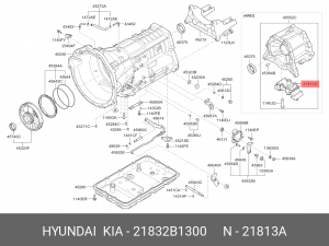 Опора двигателя HYUNDAI Genesis (14-) задняя OE 21832B1300 HYUNDAI KIA