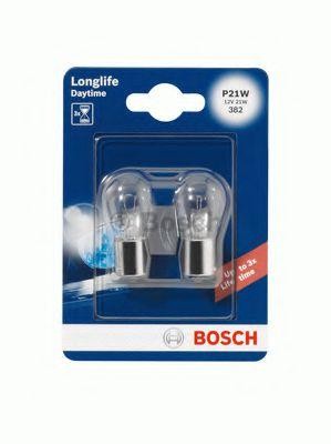 Лампа 12V P21W BA15s блистер (2шт.) Longlife Daytime BOSCH 1987301050 BOSCH