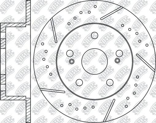 Диск тормозной Performance SUBARU LEGACY 2003 RN1509DSET RN1509DSET NIBK