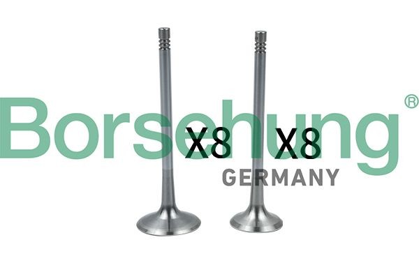 к-кт клапанов! впуск./выпуск. 16шт. 33.85x6x104\ Audi A3 2.0 AXW 03> B18637 BORSEHUNG